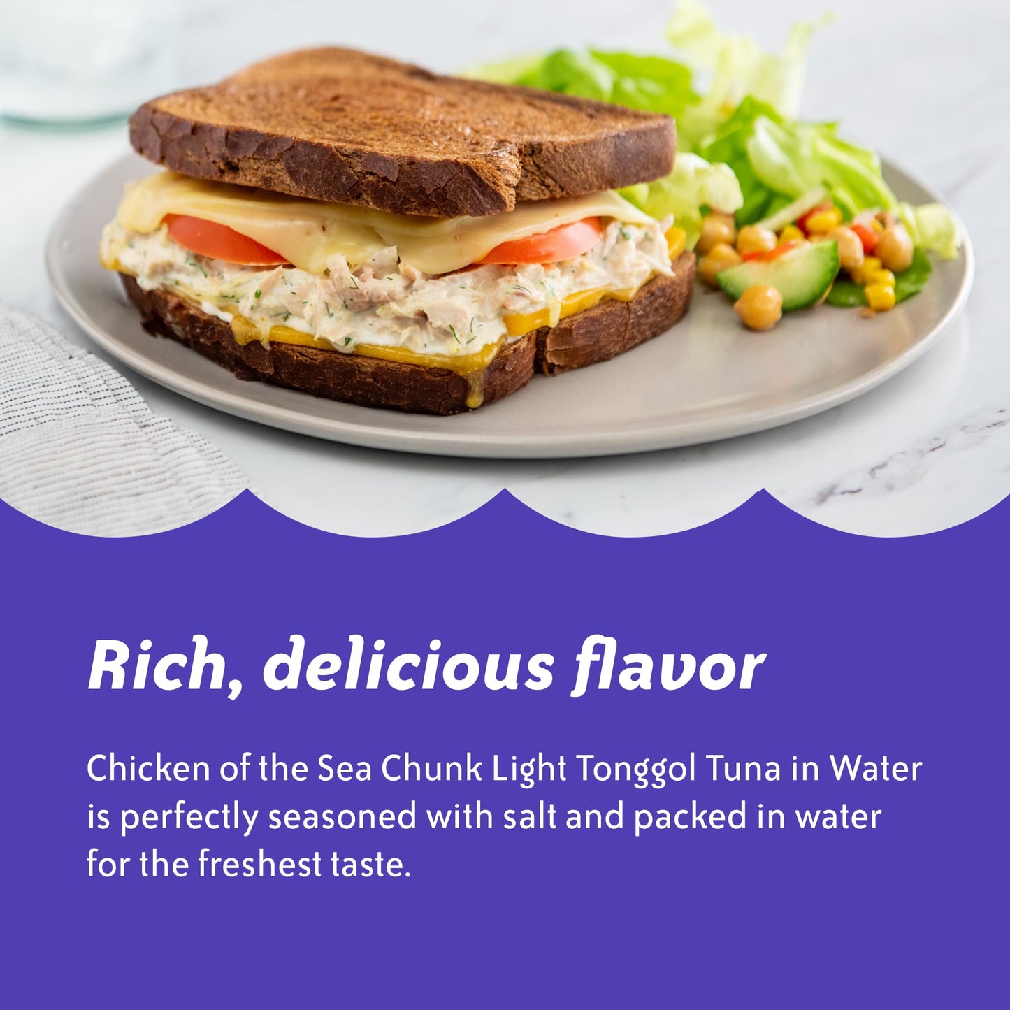 Chicken Of The Sea Chunk Light Tonggol Tuna In Water, 43 Ounce Packets (Pack Of 6), Wild Caught Tuna, Foodservice Size