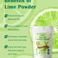 Orgfun Original Lime Powder, Whole Lime Juice Freeze Dried Powder, Fresh Squeezed Lime Juice Prefer For Cocktails, Drinks, Smoot