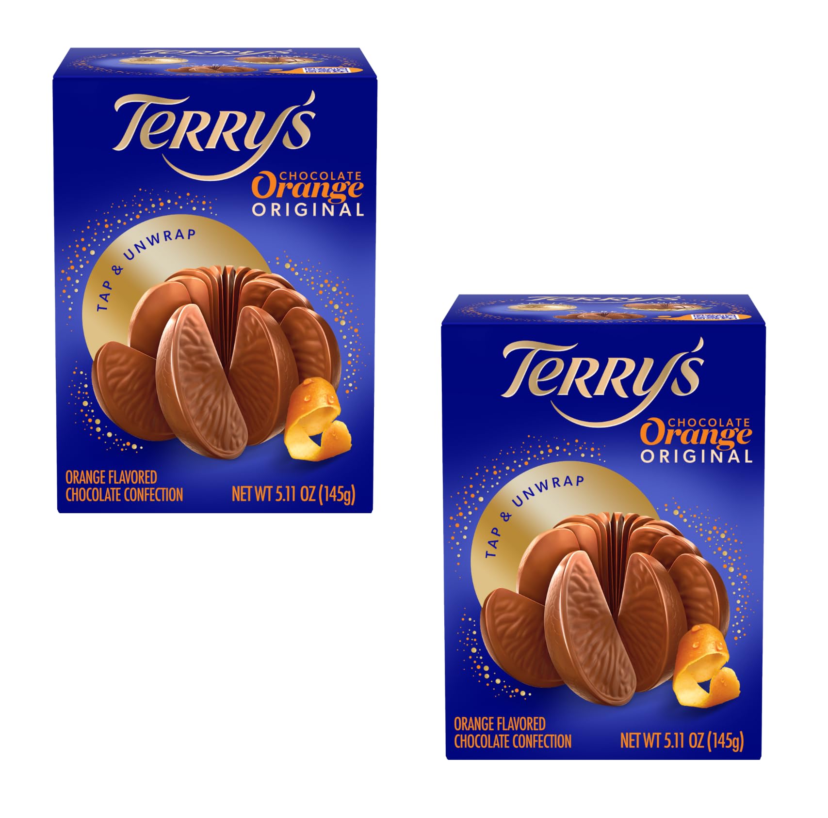 Terrys Milk Chocolate Oranges Large  Delicious Tasting Chocolate - Stocking Stuffer and Party Favors - Great for Sharing with Friends and Family