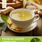 TeeLux Ginger Green Tea - Brisk Green Tea with Spicy Ginger, Low Caffeine, 100 Count