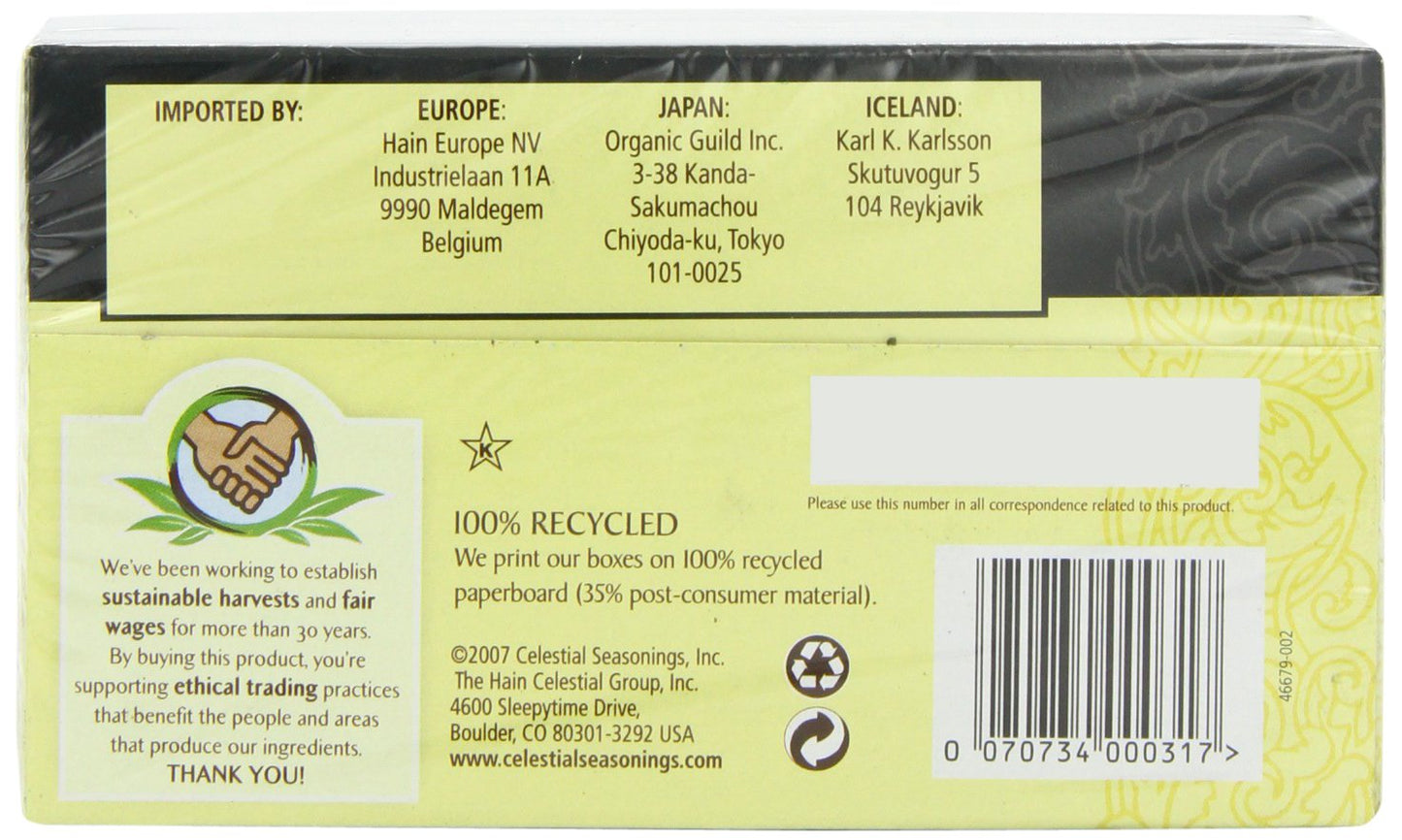 Celestial Seasonings Tea Herb Mandarin Orange Spice Bag, 20 Ct