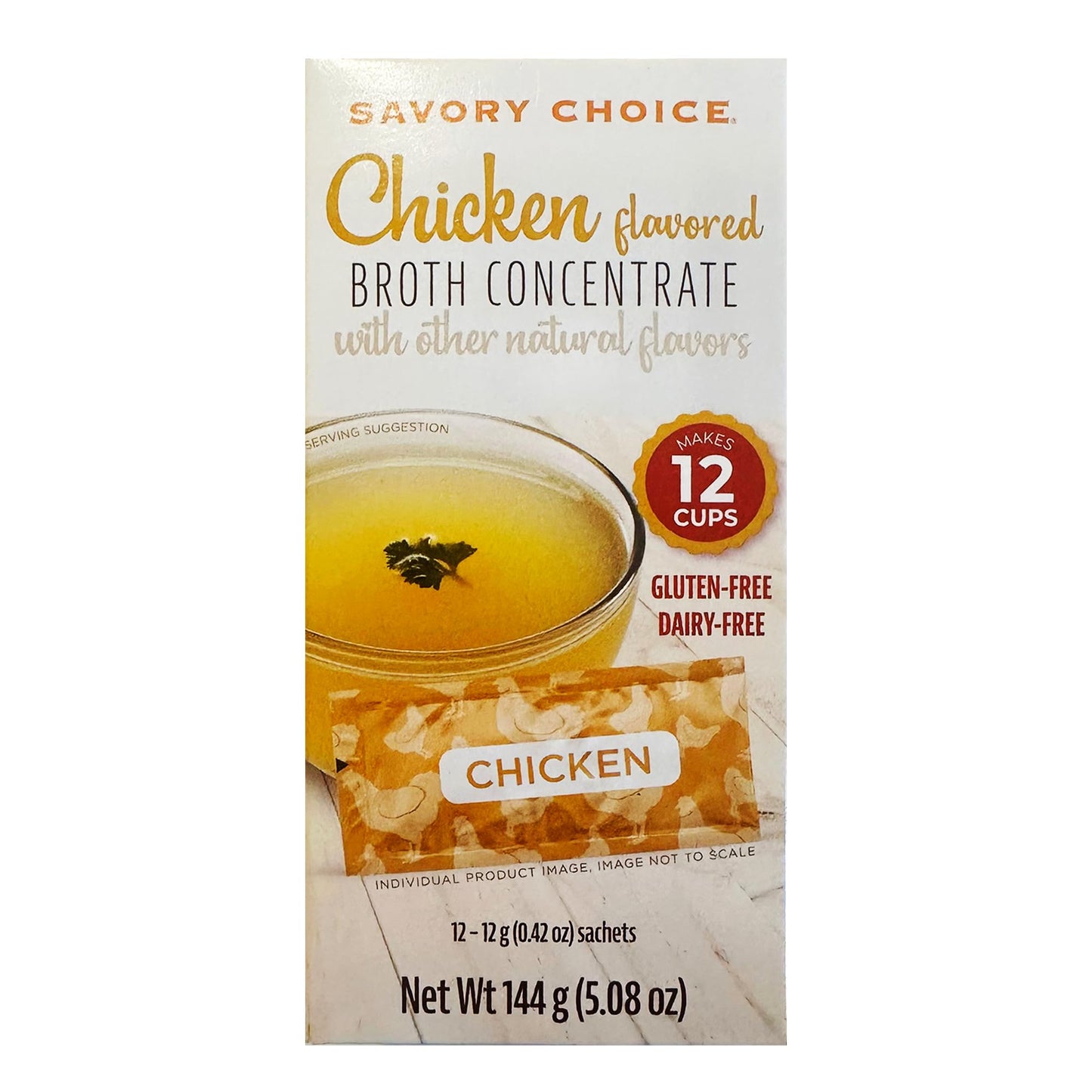 Stapster Chicken Broth Concentrate, 5.1 Ounce, 12 Sticks In Each (Pack Of 2)