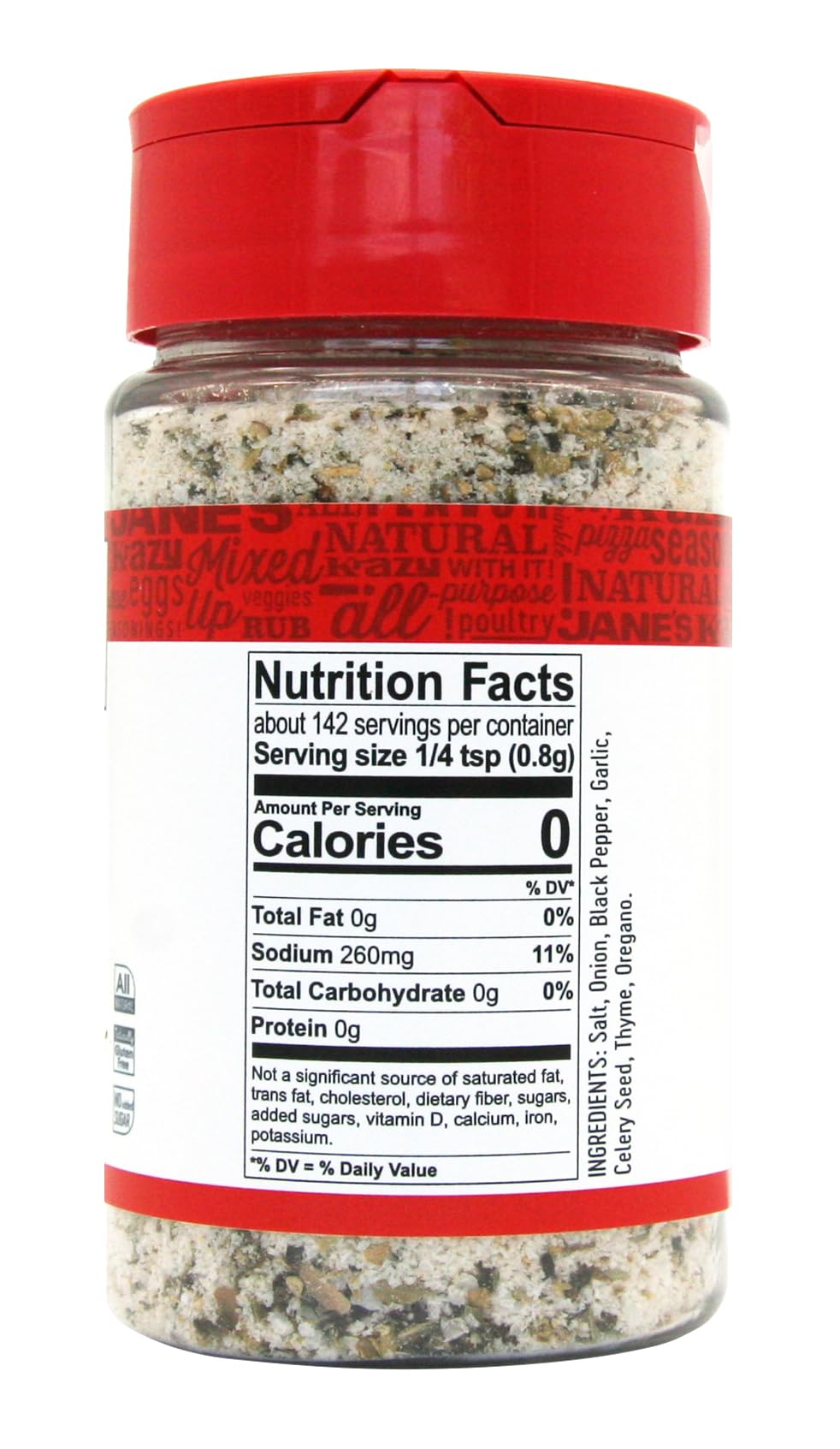 Janes Krazy Mixed Up Salt, Seasoning Blend, 4 Ounce, Pack of 1