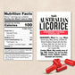 Darrell Lea Soft Licorice Candy, Strawberry Flavor, Non-GMO, 7 Ounce Bag, Red