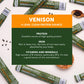 Paleovalley Venison Sticks – 10 Pack – Keto-Friendly, High Protein, Low-Calorie, Gluten-Free Meat Snack