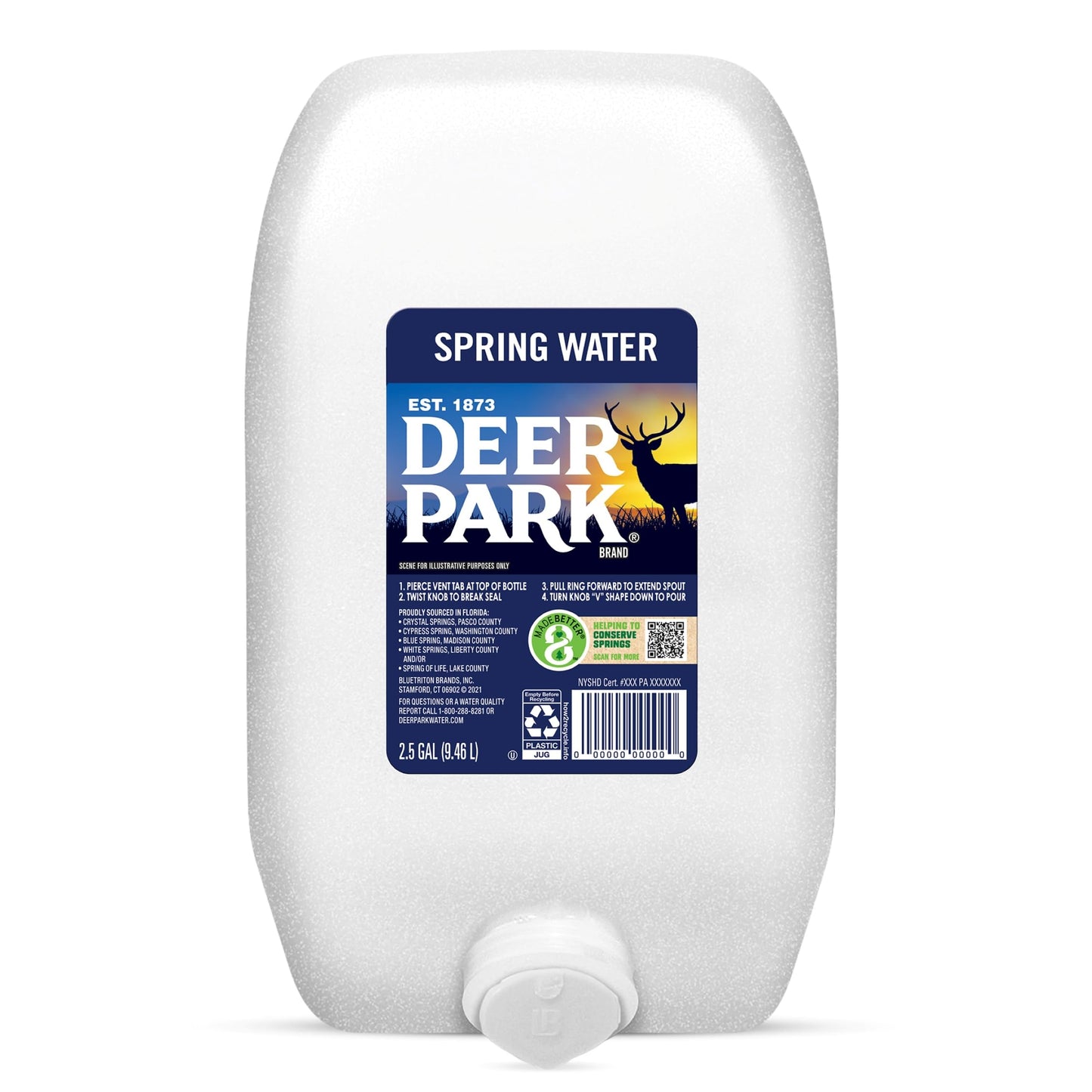 Deer Park Natural Spring Water, 320 Ounce