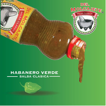 Del Molcajete Habanero Verde Salsa Clasica 12-Pack