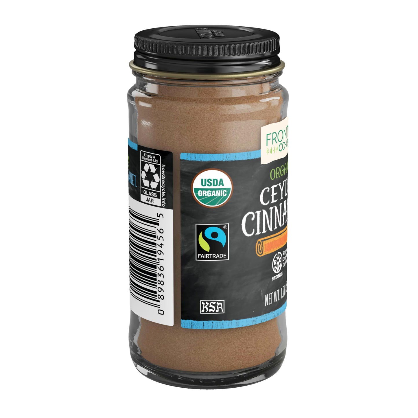 Frontier Natural Products Cinnamon, Og, Grnd Ceyln, Ft, 1.76-Ounce