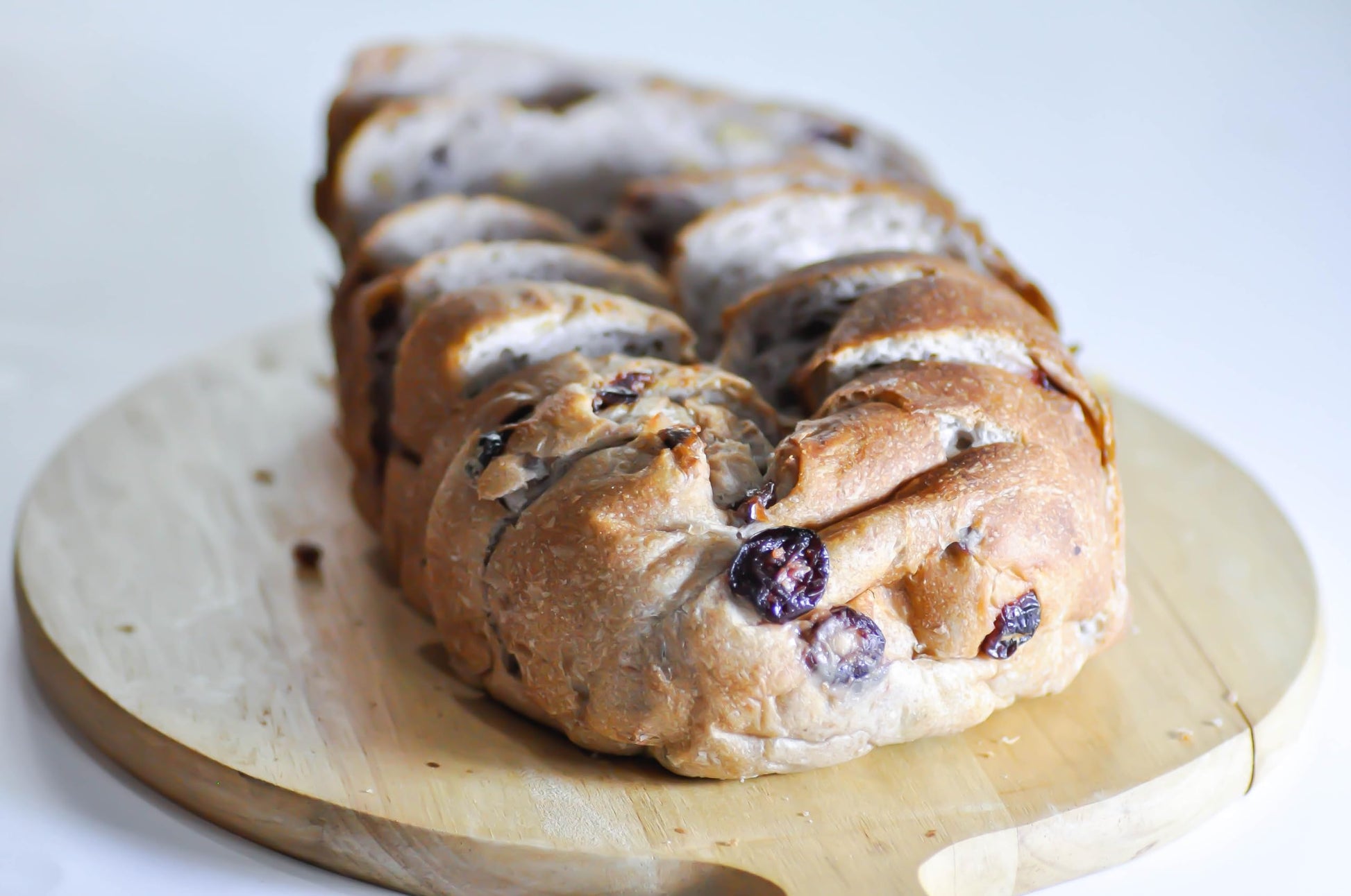 Fresh Backed Cranberry Raisin Walnut Loaf Bread By RawJoy