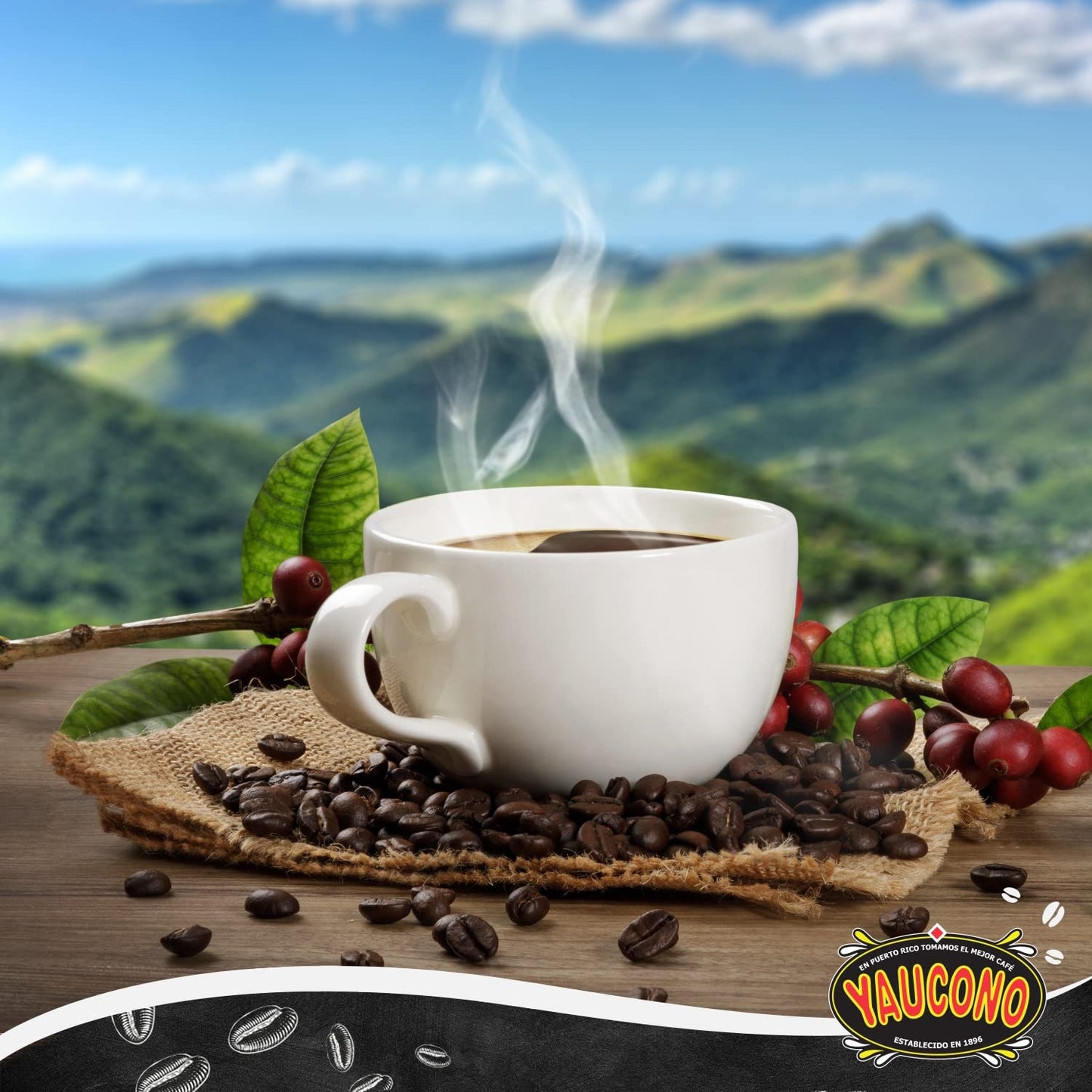 Cafe Yaucono Original Ground Coffee 4 Bags