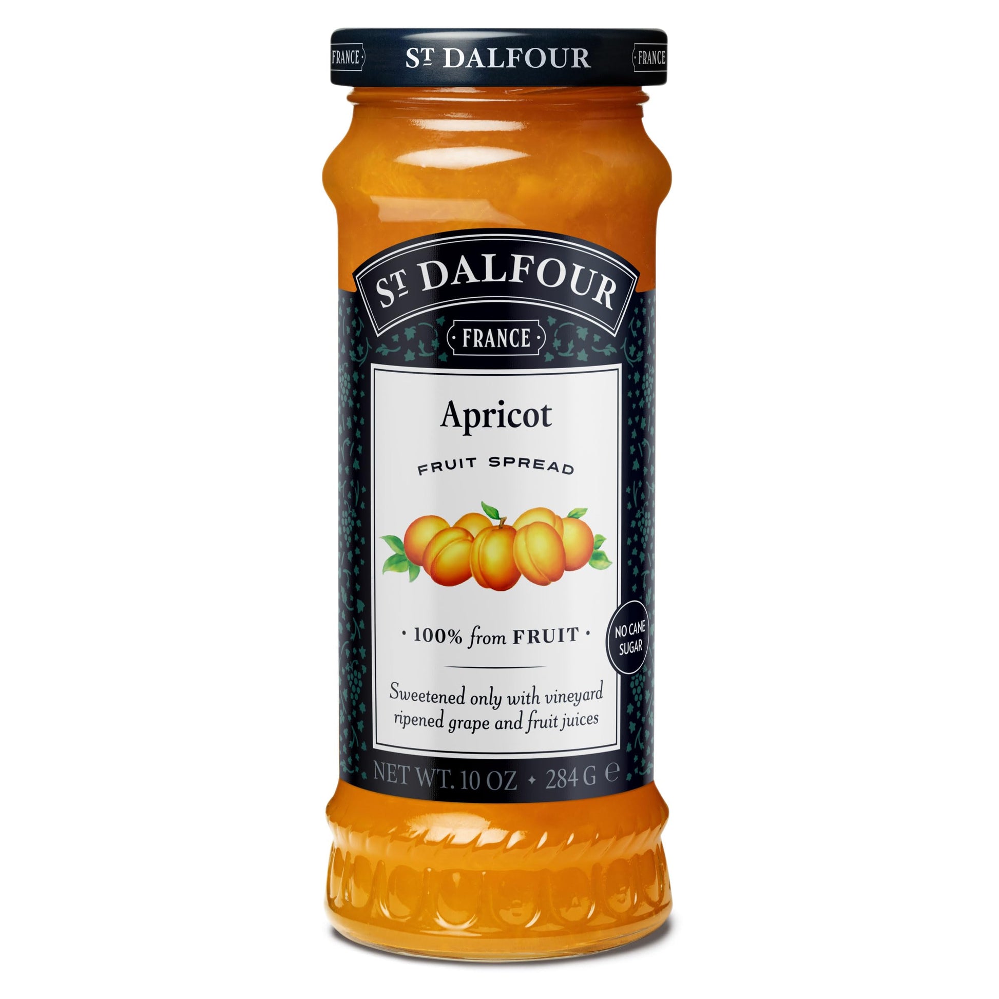 St. Dalfour Apricot Fruit Spread - 10oz - 100% from Fruit  No Artificial Ingredients  Non-GMO  No Cane Sugars  All Natural  Made in France