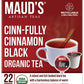 Mauds Cinnamon Organic Black Tea Pods  22ct | Cinn-Fully Cinnamon Tea | Hot Cinnamon Spice Tea | Solar Energy Produced Recyclable Single Serve Tea Pods Compatible with Keurig K-Cup malt-inspired