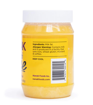 Nanak Desi Ghee Clarified Butter - Premium Quality, Keto Friendly, Lactose-Free, 14 oz