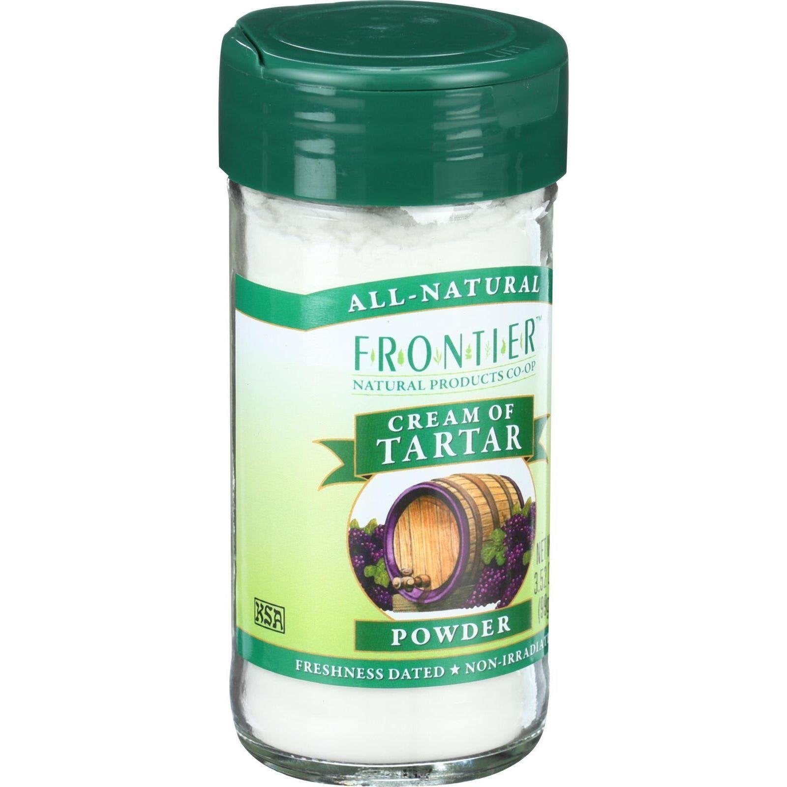 Frontier Co-op Cream of Tartar, 3.52-Ounce Jar, Wine Cask Crystallized Leavening Agent, Distince Tangy Flavor