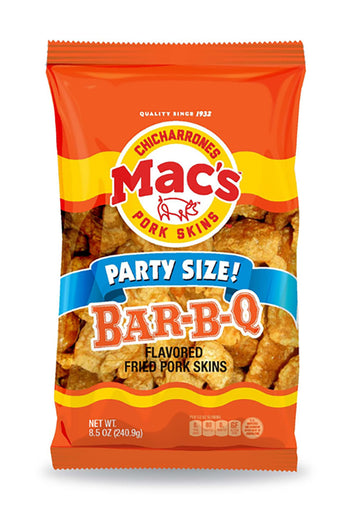 Mac s BBQ Pork Skins, 8.5 Ounce (Pack of 3)