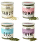 Garlic & Herbs Variety Pack - 100% Freeze Dried Spices for Cooking - No Artificial Additives or Preservatives - Dried Herbs, Spi