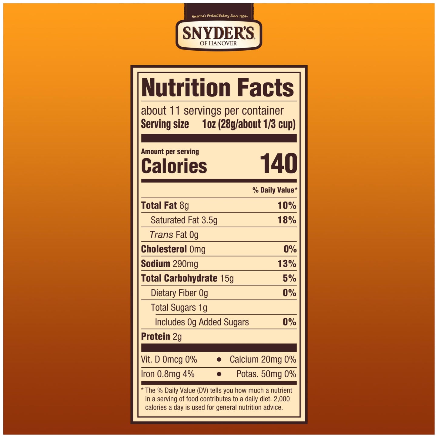 Snyder'S Of Hanover Pretzel Pieces, Cheddar Cheese, 11.25 Oz