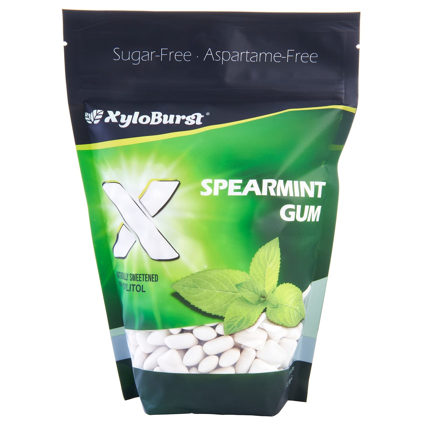 Xyloburst Gum | Xylitol Chewing Gum | Sugar Free, Gluten Free, Keto Friendly | Aspartame Free Gum For Oral Health | Spearmint Gu