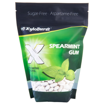 Xyloburst Gum | Xylitol Chewing Gum | Sugar Free, Gluten Free, Keto Friendly | Aspartame Free Gum For Oral Health | Spearmint Gu