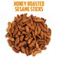 Sesame Sticks Honey Roasted - 4 Lb Bulk Pack, Delicious and Fresh Local Honey Roasted Snacks with the Perfect Mix of Sweet and S
