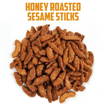 Sesame Sticks Honey Roasted - 4 Lb Bulk Pack, Delicious and Fresh Local Honey Roasted Snacks with the Perfect Mix of Sweet and S