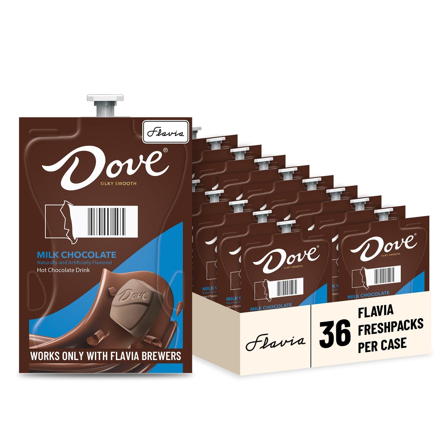 Flavia Dove Hot Chocolate Freshpacks works only with Flavia malt-inspired (Case of 36)