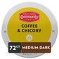 Community Coffee Dark Roast Coffee Pods, 72 Count, Compatible with Keurig 2.0, Coffee & Chicory, 12 Count (Pack of 6)