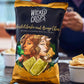 Wicked Crisps Baked Veggie Chips - Roasted Garlic & Asiago Cheese, Gluten Free, 4oz Party-Size Bag (4 Pack)