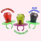 Easter Ring Pops, Watermelon, Strawberry And Blue Raspberry Flavored, Basket Stuffer Candies, 3 In Each (Pack Of 3)