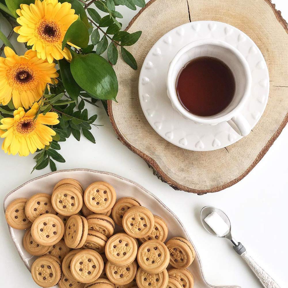 Mulino Bianco Baiocchi Cookies – Pack Of 10 (7.05Oz Bags) – Authentic Italian Biscuits With Chocolate Hazelnut Cream Filling – Perfect Snack Or Coffee Companion – Made With Natural Ingredients And No Palm Oil