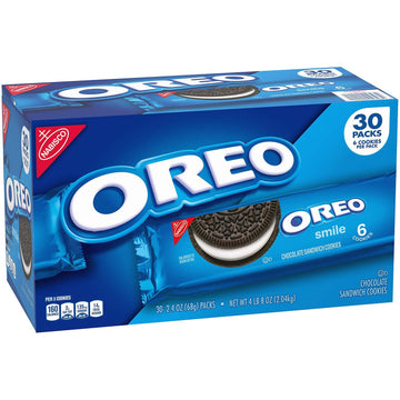 NABISCO Oreo Cookies, 30 Count (Pack of 6)