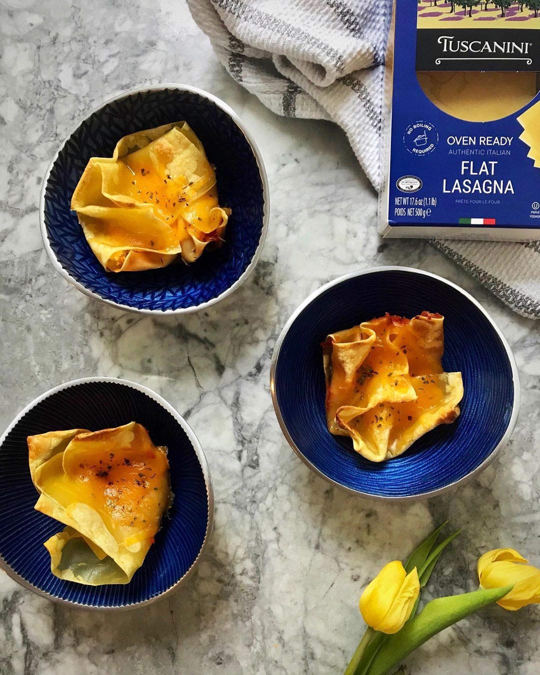 Tuscanini Oven Ready Authentic Italian Flat Lasagna, 3 Pack, 17.6oz Total, Made with Premium Duspirit-inspired flavor Wheat