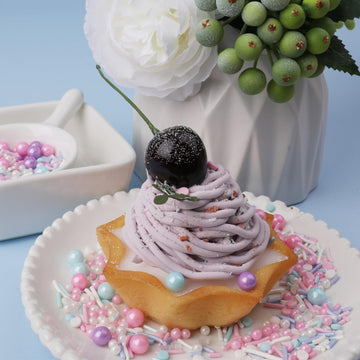 Pastel Sprinkles For Cake Decoratiing, Pink Purple Blue White Sprinkles Mix Jimmies, Confetti For Baking, Cookies, Cupcake, Ice