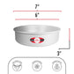 Fat Daddios Pcc-63Set Anodized Aluminum Round Cheesecake Pans, 2 Piece Set, 6 X 3 Inch