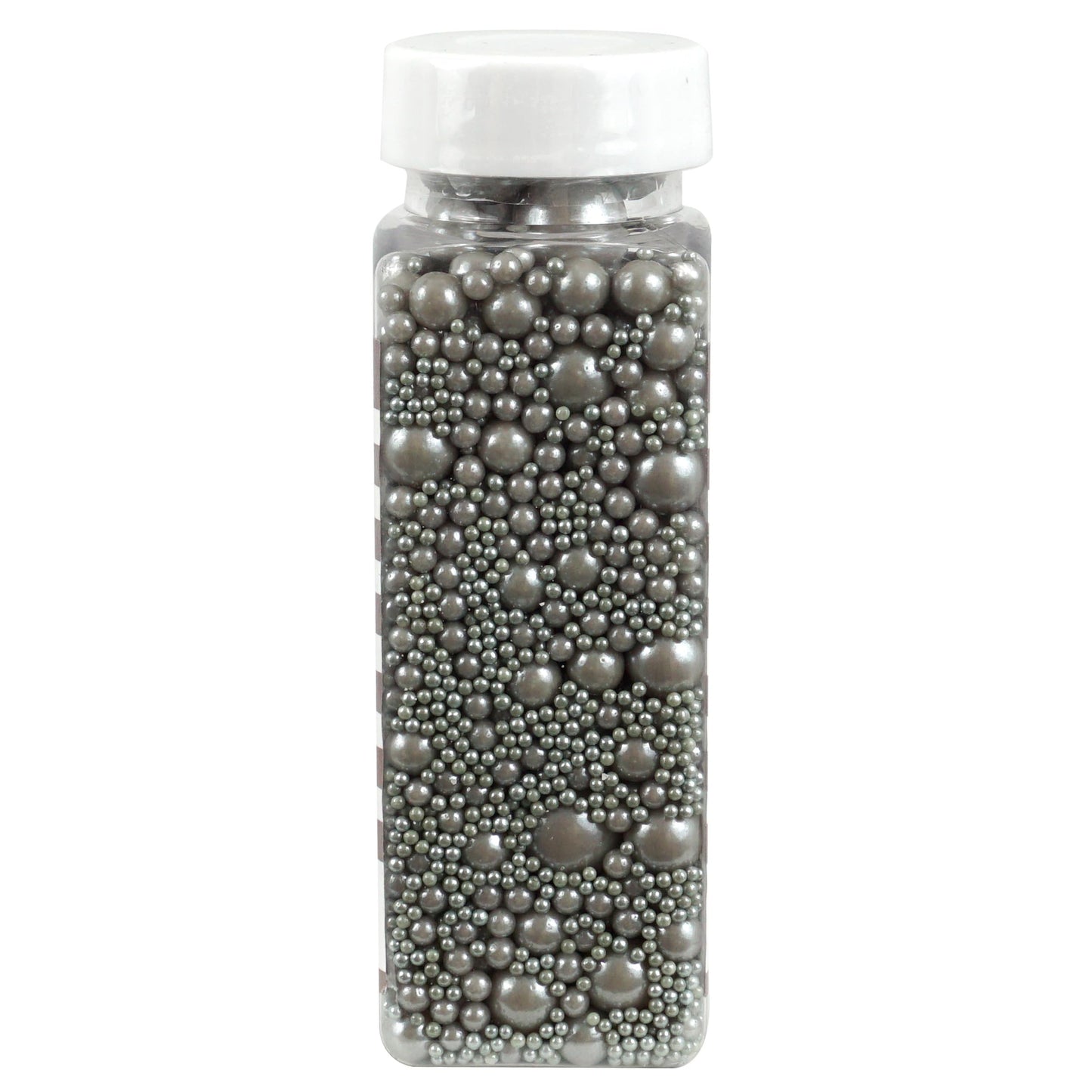 Silver Pearl Sugar Sprinkles 4.58 Oz, Silver Sprinkles For Cake Decorating, Silver Sprinkles Edible, Silver Sprinkles For Cupcak
