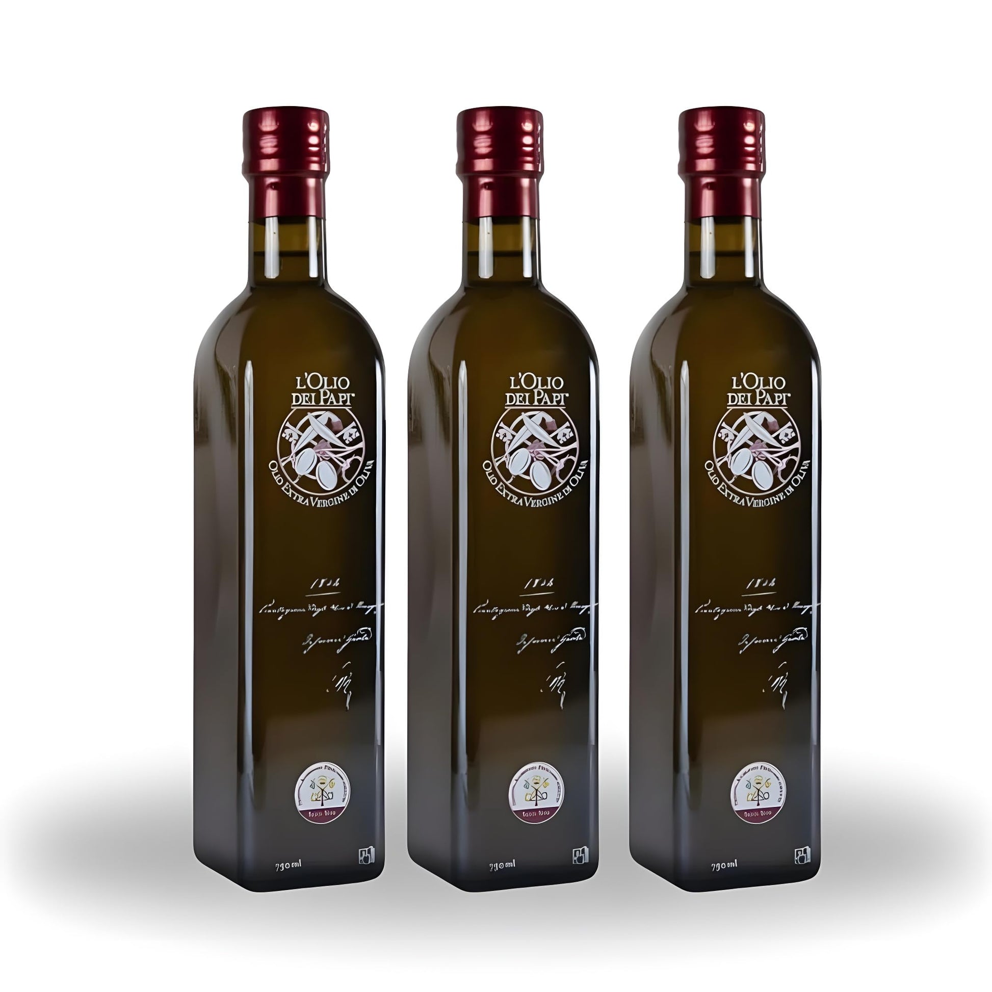 LOlio dei Papi 100% Italian Extra Virgin Olive Oil 750ml - Cold Extracted, Award-Winning, Fast DHL Shipping