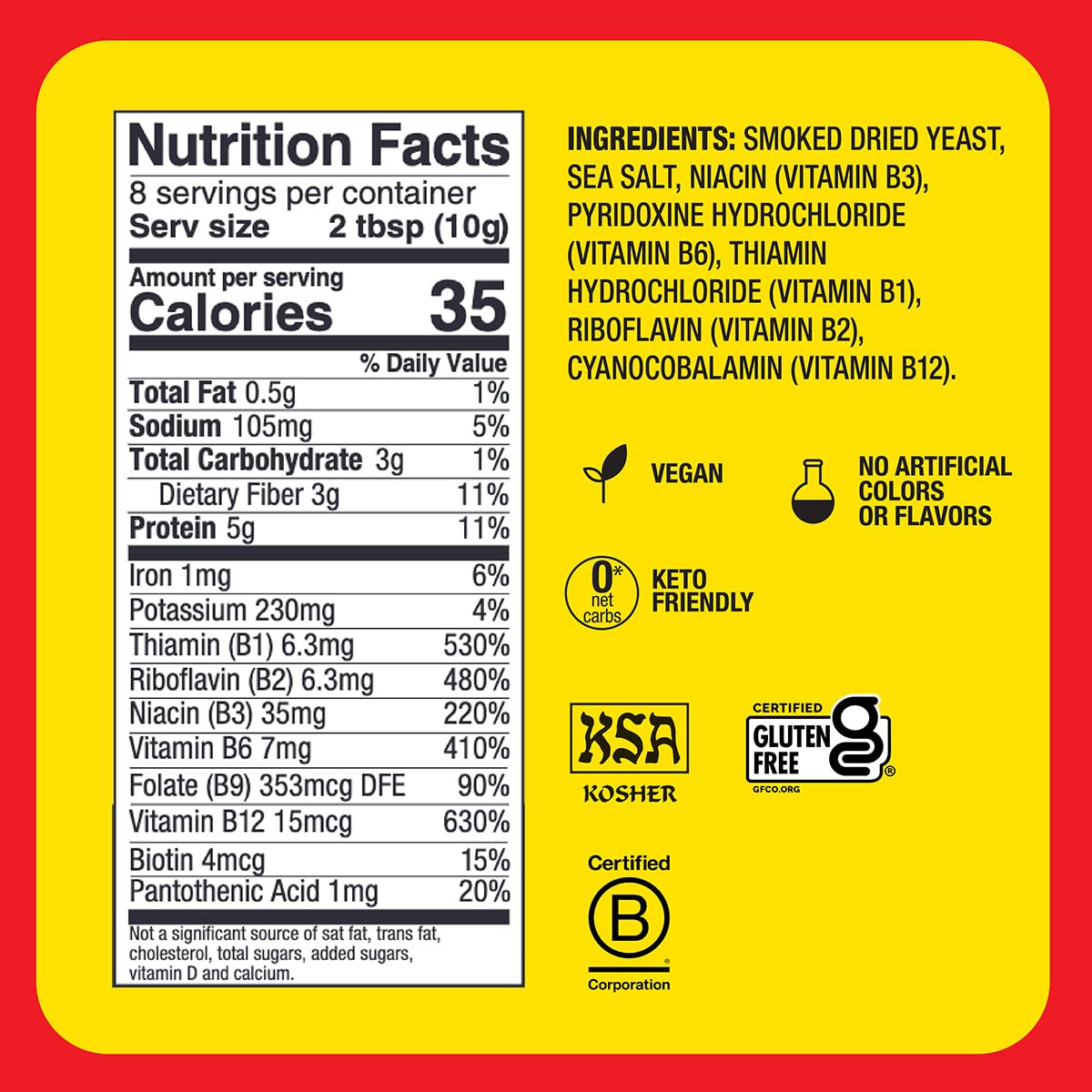 Bragg Nutritional Yeast Smoky Bbq Seasoning - (6 Pack) 3 Oz - Dairy-Free Parmesan Cheese Substitute - Perfect For Salads, Pastas