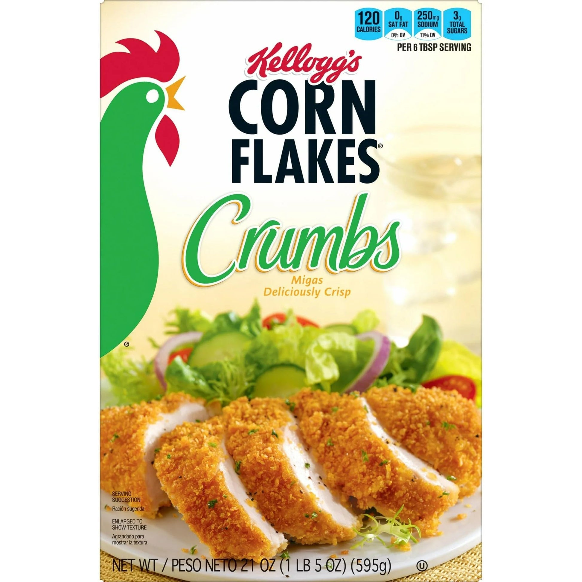Kelloggs Corn Flake Crumbs, 21 oz Boxes, 12 pk