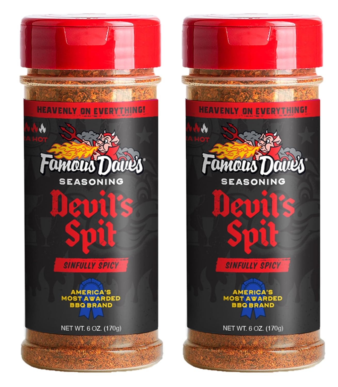 Famous Daves Devils Spit Seasoning, 2 Pack, 12 oz Total, Perfect for Grilling and BBQ