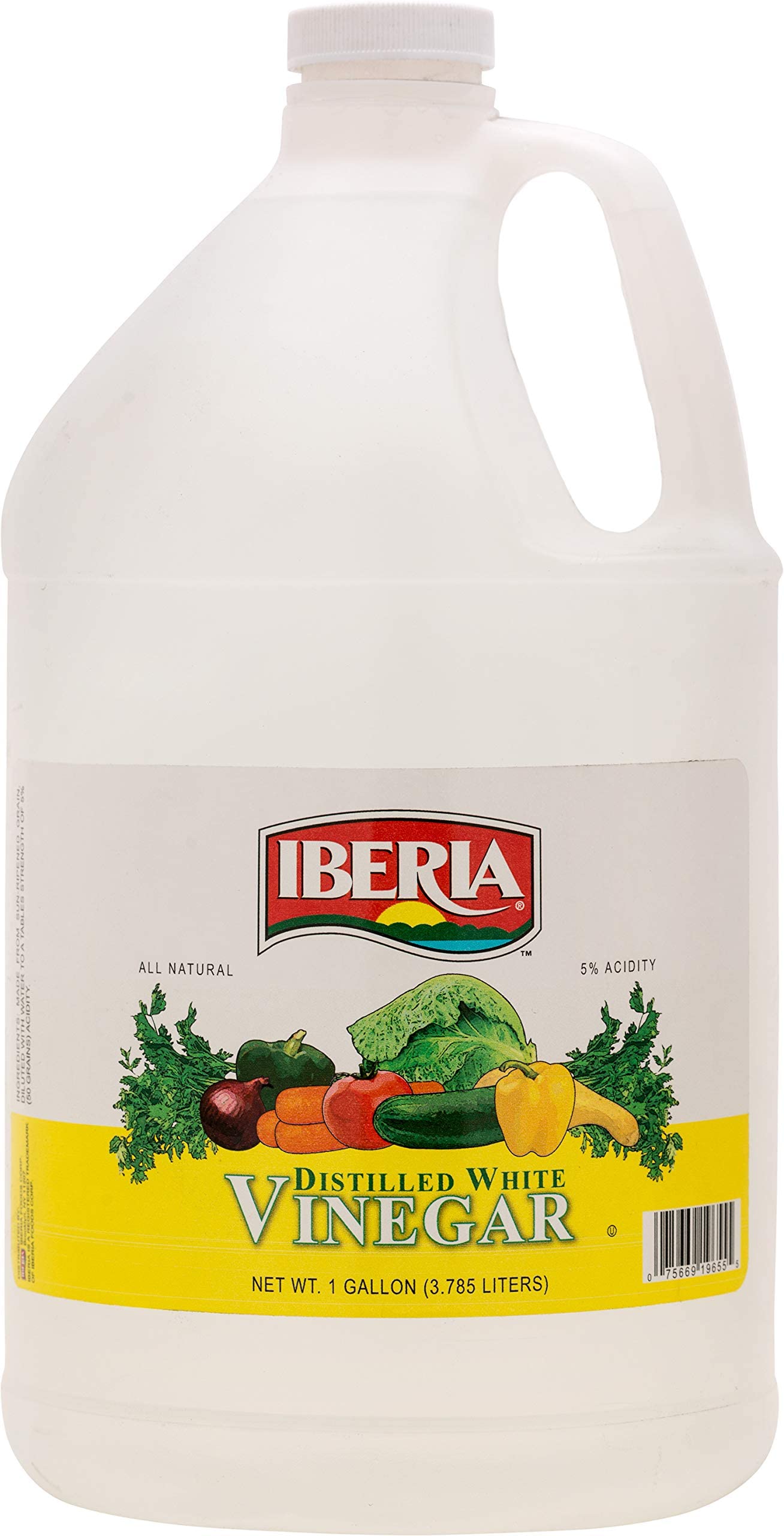 Iberia All Natural Distilled White Vinegar  1 Gallon - 5% Acidity