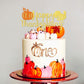 1 Pcs Happy Thanksgiving Cake Topper With Maple Leaf Turkey Pumpkin Fall Theme Cake Pick For Thanksgiving Day Theme Party Cake D