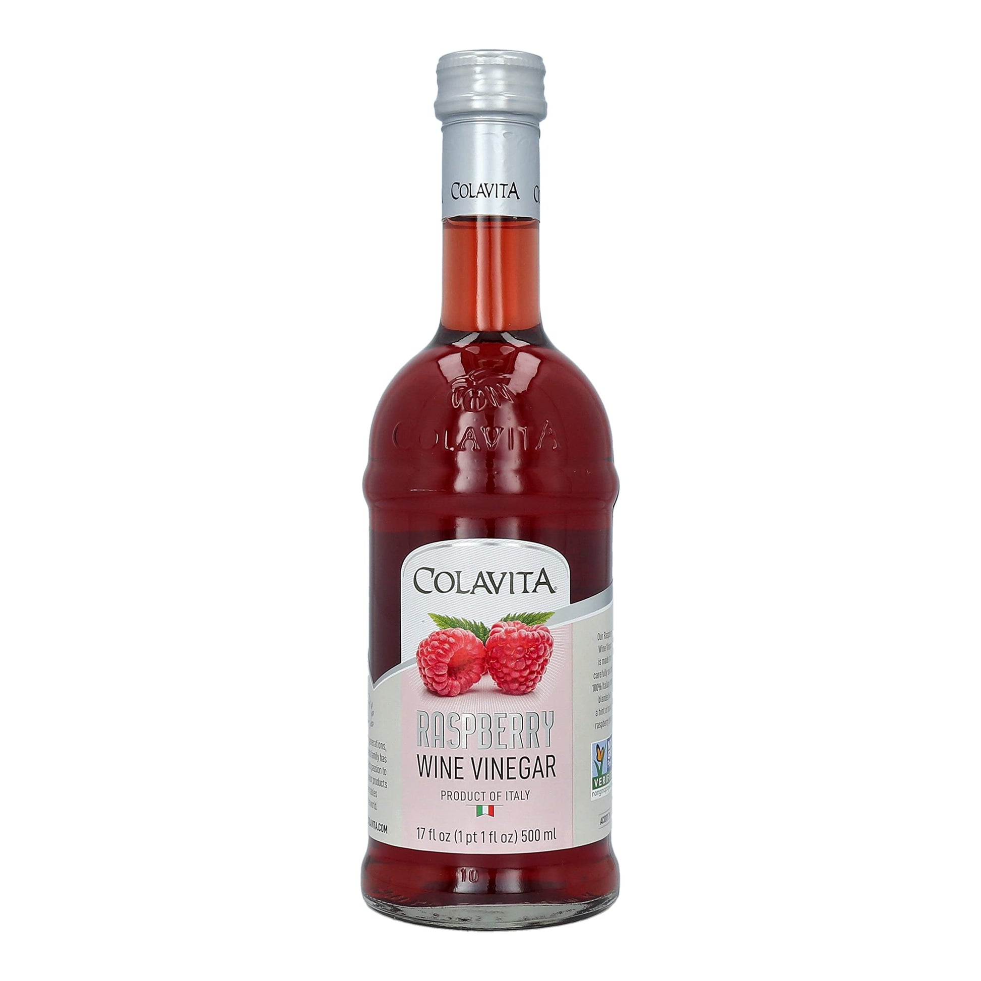 COLAVITA Raspberry Red Wine Vinegar - 17 Fl Oz (Pack of 12)