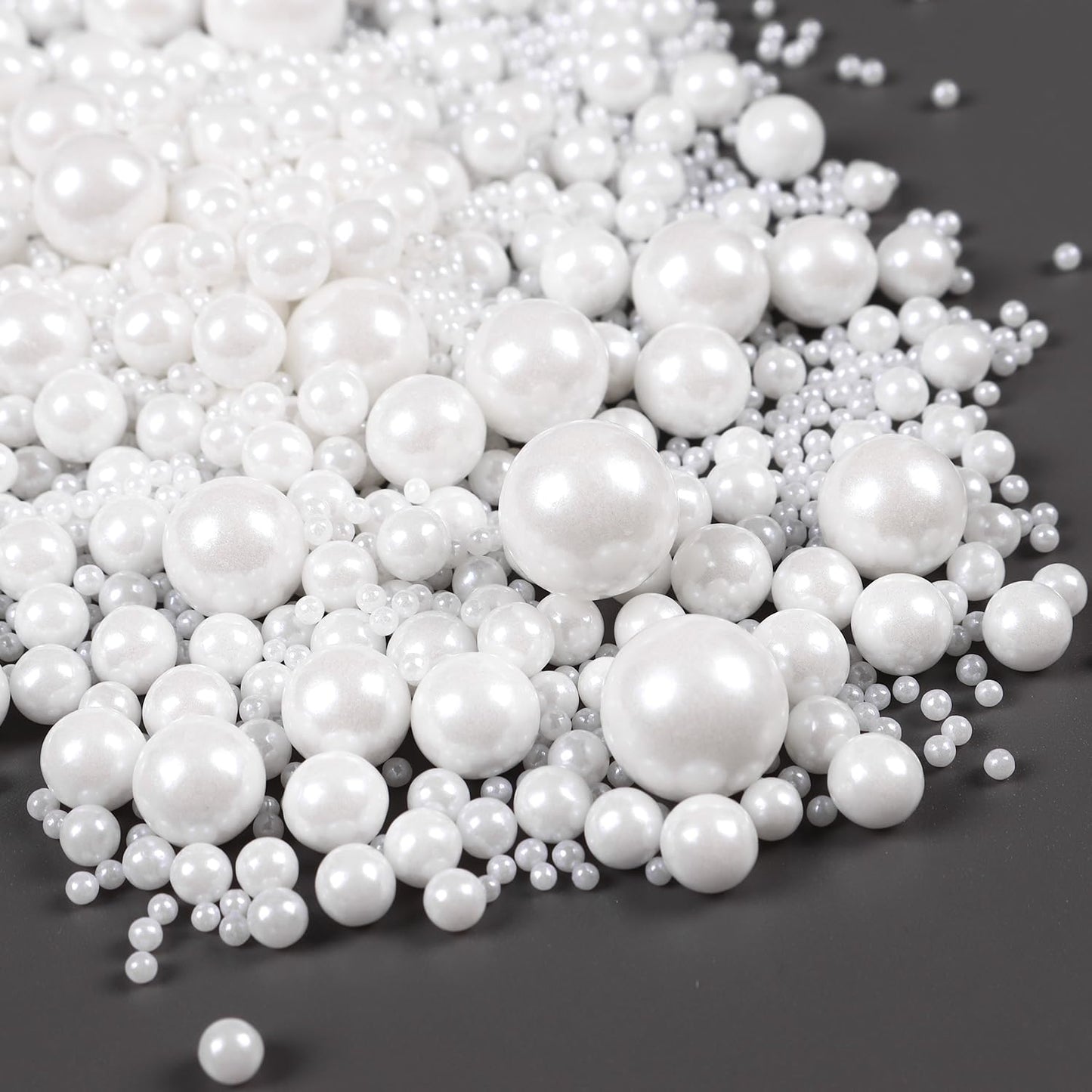 Edible Pearls For Cake Decorating, White Sprinkles, White Pearl Sprinkles For Cookies, Macaron, Cake, And Chocolate, Perfect For