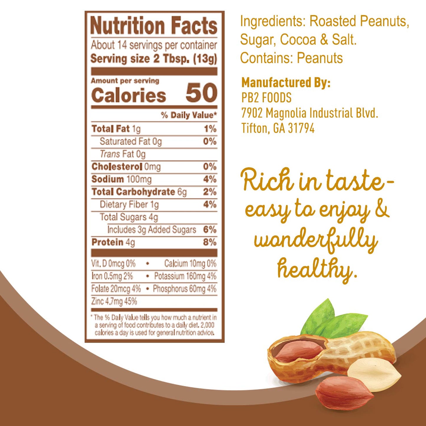 Pb2 Powdered Peanut Butter Bundle, Keto Diet, Gluten Free, Mix In Protein Shakes & Smoothies, Low Carb, Original Peanut Butter & Peanut Butter Cocoa Flavors (2 Jars - 6.5 Oz Each)