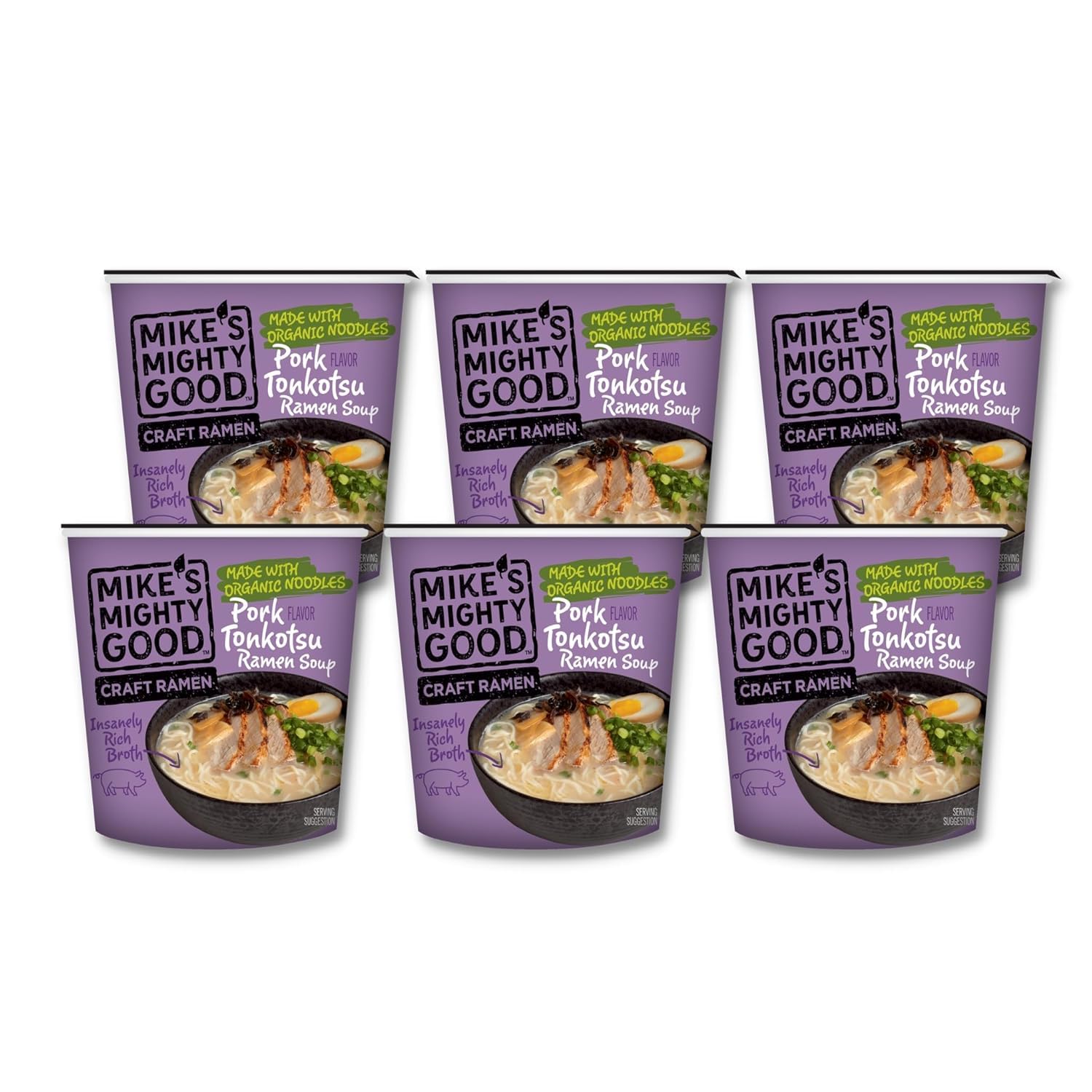 Mike'S Mighty Good Vegetarian Ramen Vegetable Soup - Instant Ramen Noodles Cups - Organic Instant Noodles - Vegan Ramen Soup - 1
