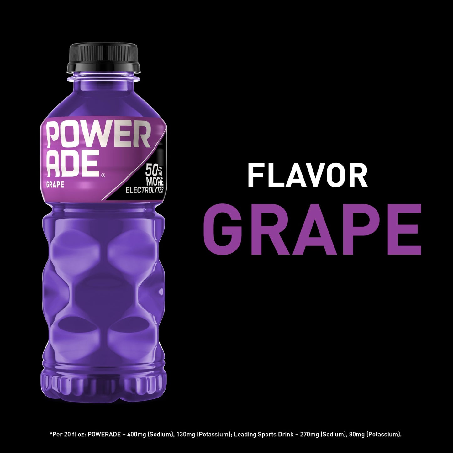Powerade Sports Drink Grape, 20 Ounce (Pack Of 24)