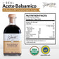 Giusti Organic Balsamic Vinegar of Modena - Pack of 2 x 250ml - Black