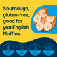 Pacha Buckwheat English Muffins: Original - Certified Organic, Gluten-Free, Vegan, Sprouted, Sandwich Bun, Burger Bun - 13 OZ