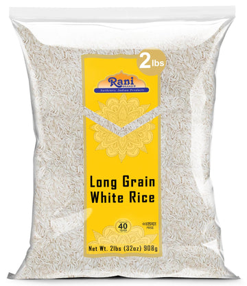 Rani Long Grain White Rice 32oz (2lbs) 908g ~ All Natural | Gluten Friendly | Vegan | Non-GMO | Kosher | Product of USA