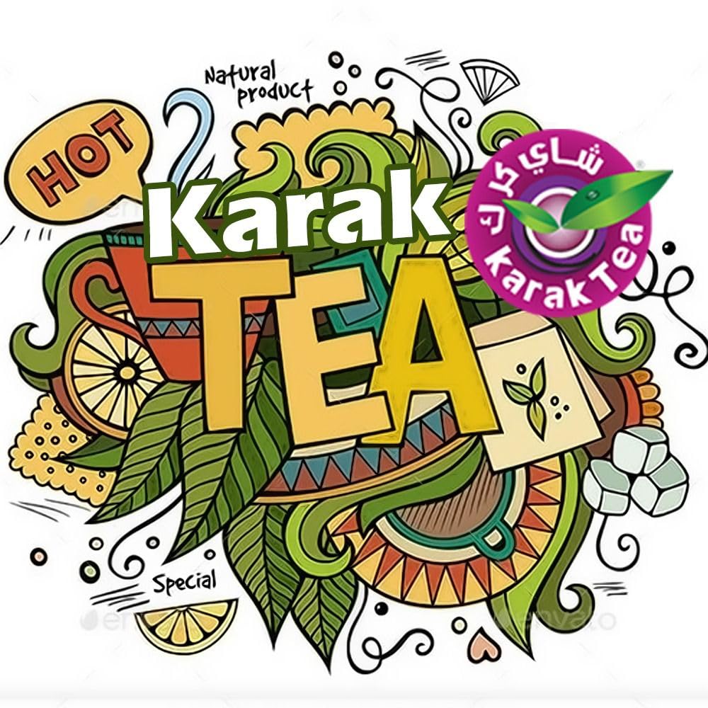 Karak Tea Premix Powder Sachets 200 G (Saffron) Each Packet 10 Sachets